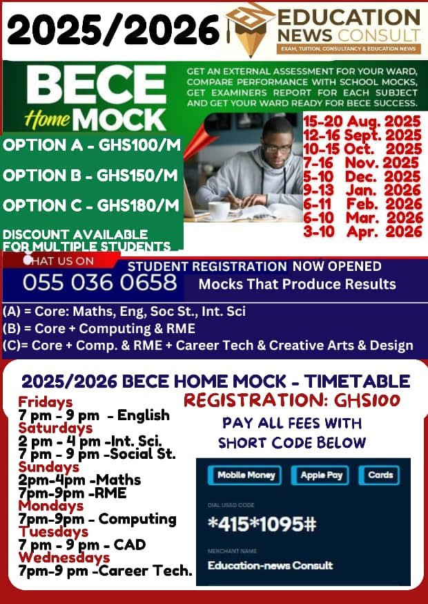 Register for 2026 BECE Home Mock