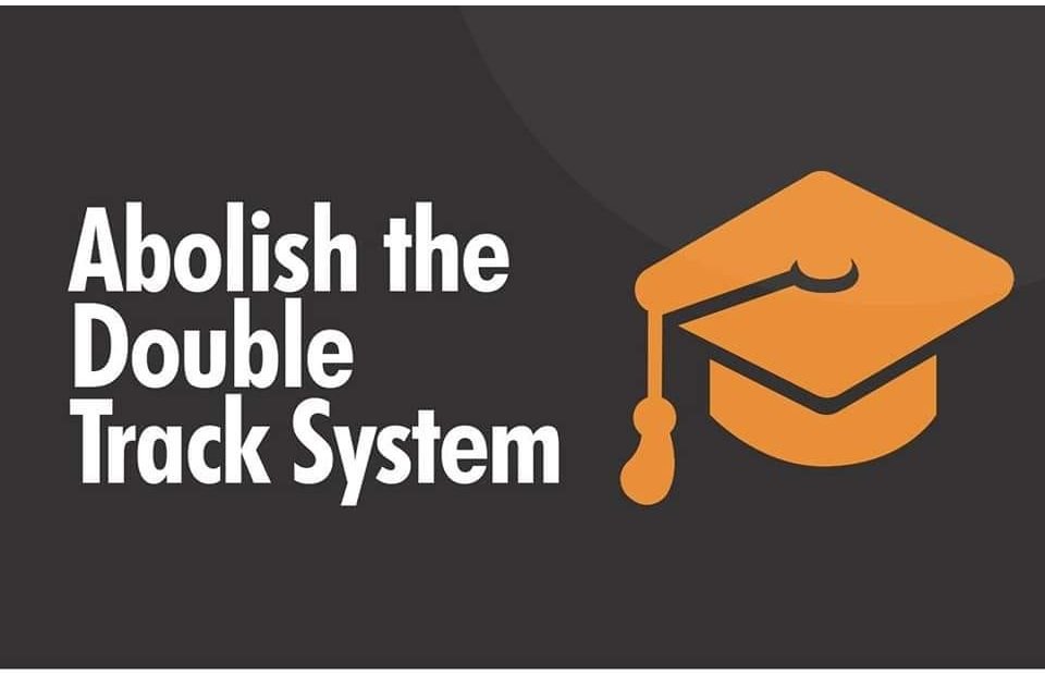 end double track system