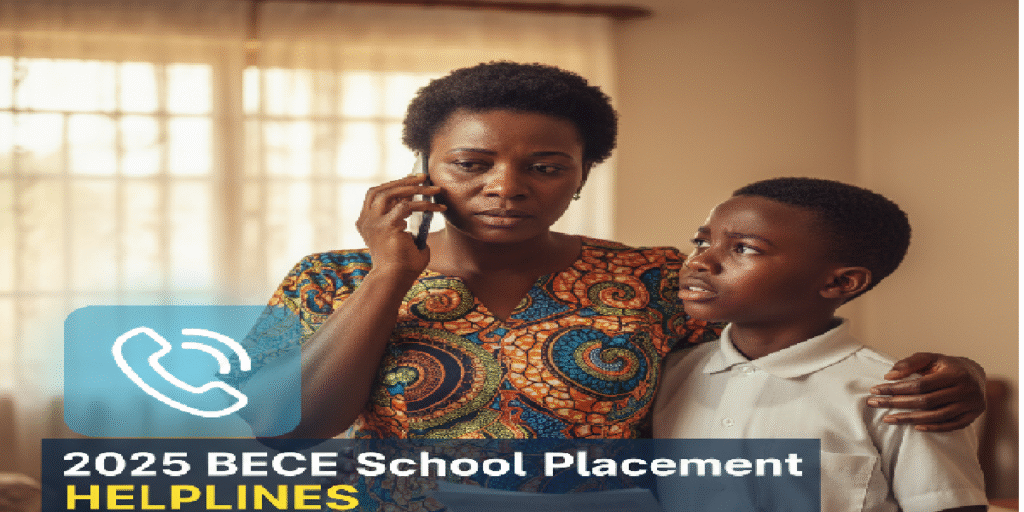 Use the 2025 BECE School Placement Helplines