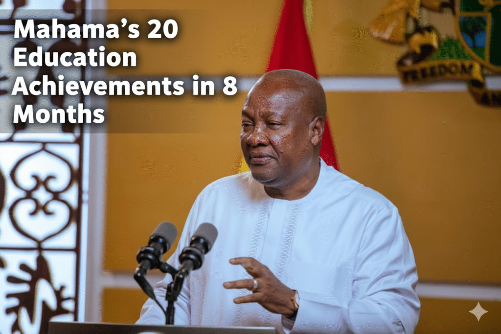 Mahama's 20 Education Achievements in 8 Months: