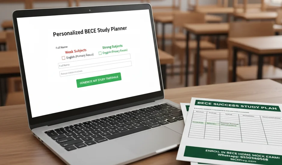 Create Your Personalized BECE Study Timetable