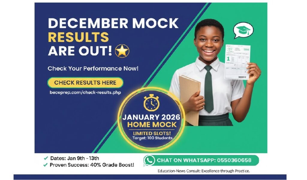 December 2025 BECE Home Mock Results Out Registration Opens for January 2026